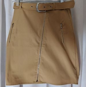 High Wasited Khaki Mini Skirt